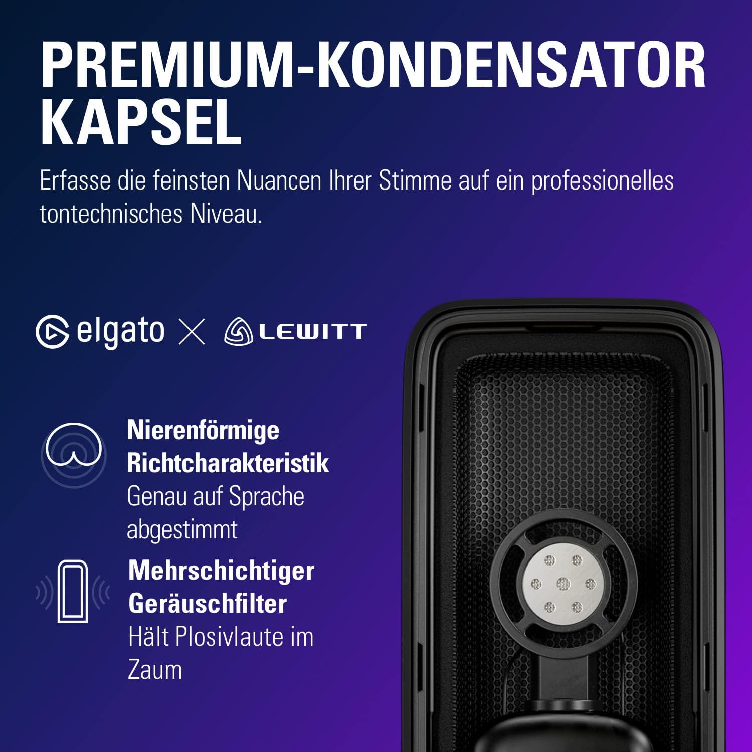 Thumbnail 3 de Elgato Wave:3 USB Kondensatormikrofon