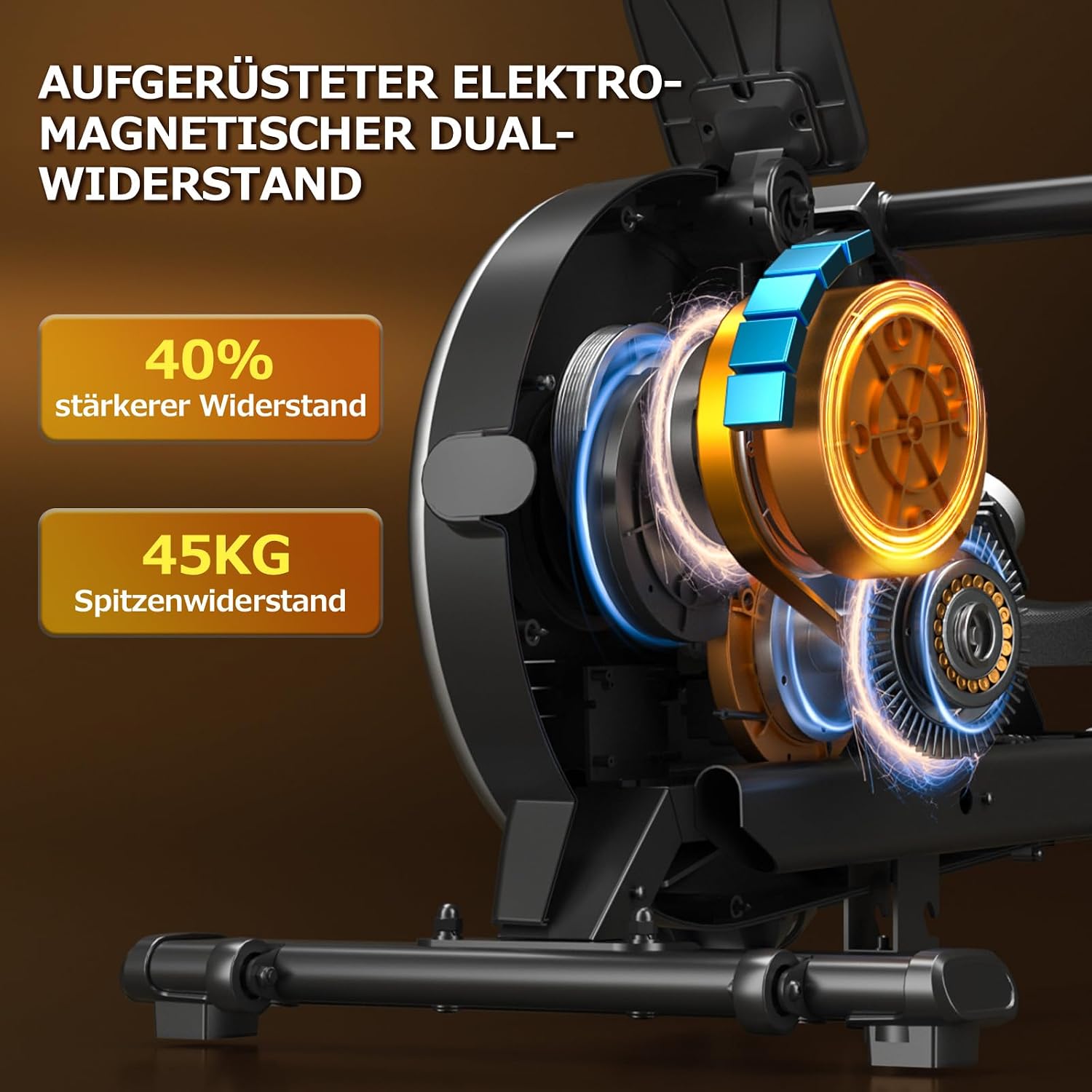 Detalle de DMASUN Rudergerät 16 Stufen für Zuhause 🚣