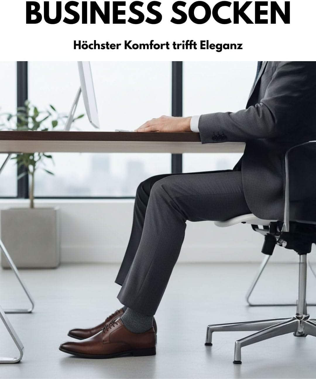 Detalle de 10 Paar Socken Herren Damen Business Baumwolle