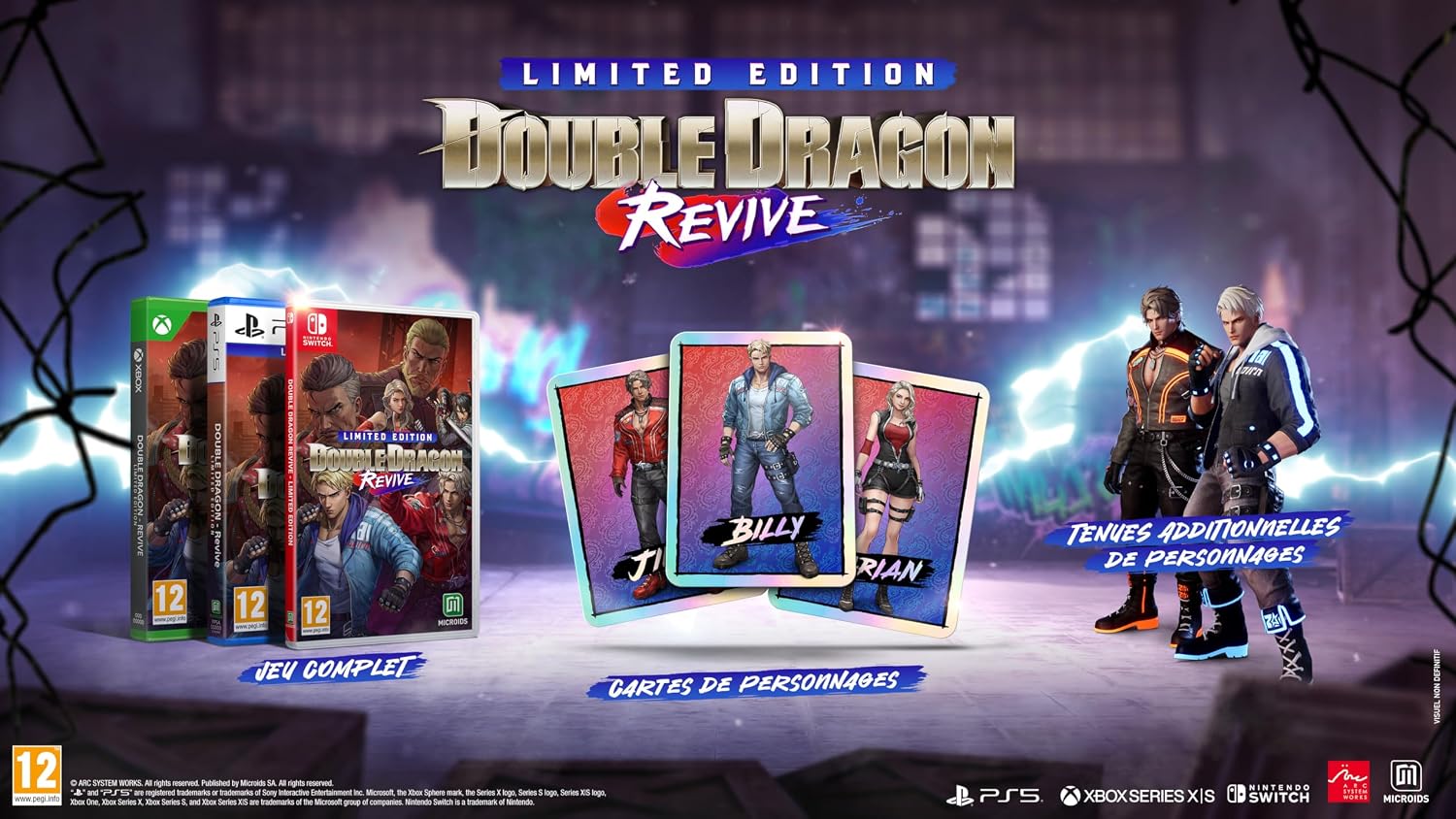 Thumbnail 1 de Double Dragon Revive (Edición Limitada) para PS5 — acción belt-scroll renovada de Microïds