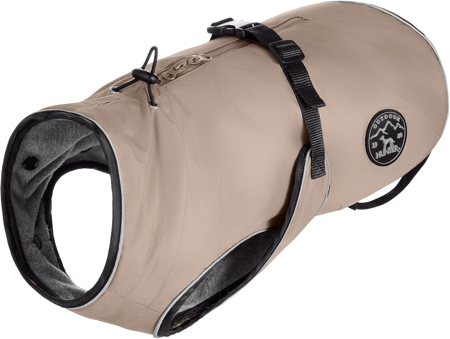 Hunter Hundemantel Uppsala 2in1 – Taupe, Größe 47,5