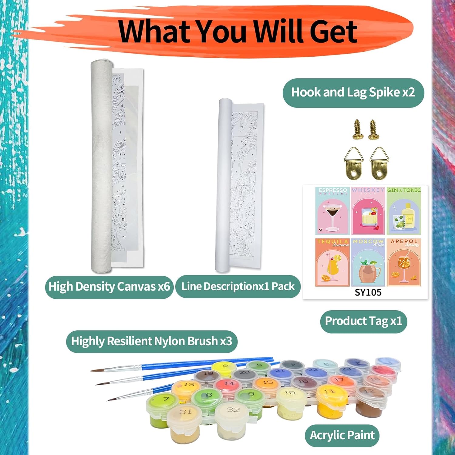 Thumbnail 4 de YALKIN Malen nach Zahlen 20x30 cm 🎨