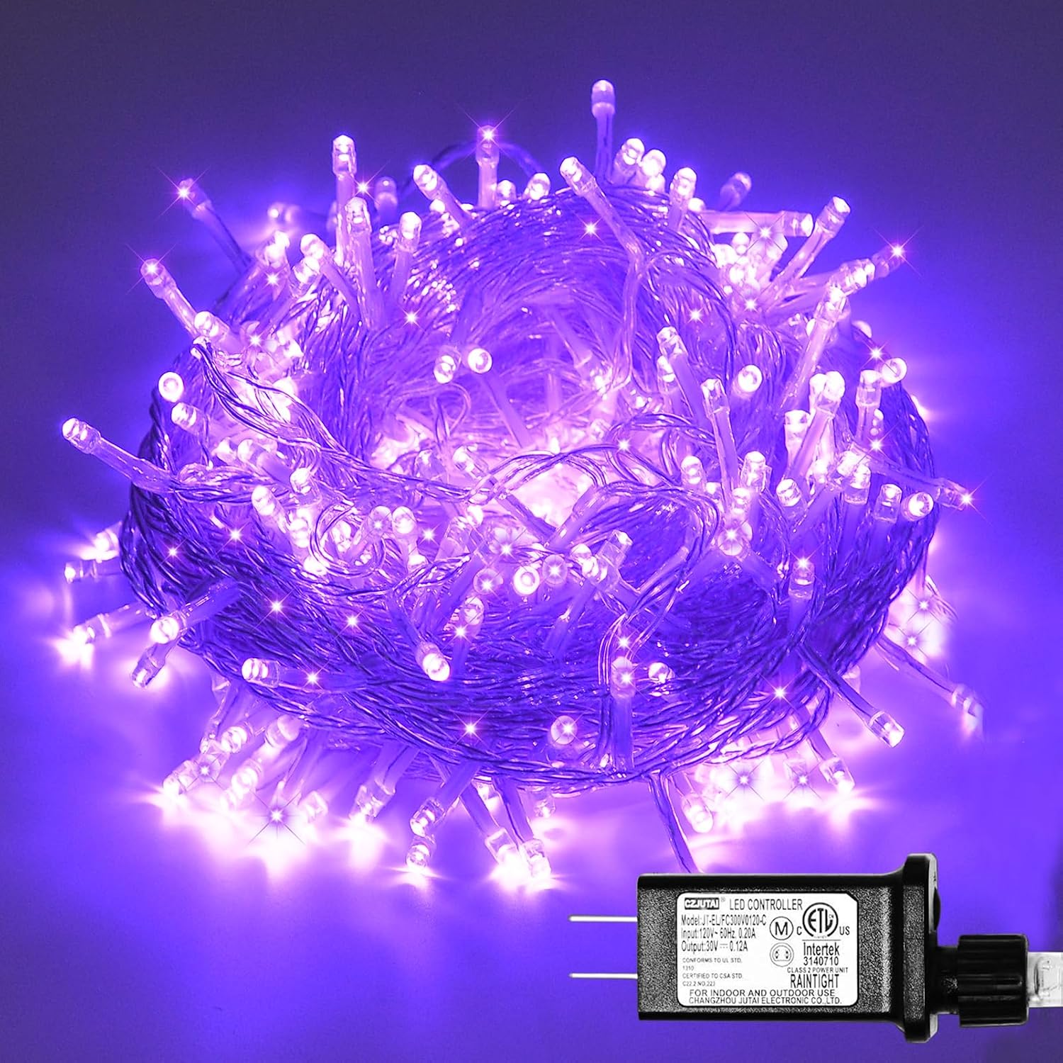 Detalle de ILLUMINEW Purple String Lights, 300 LEDs