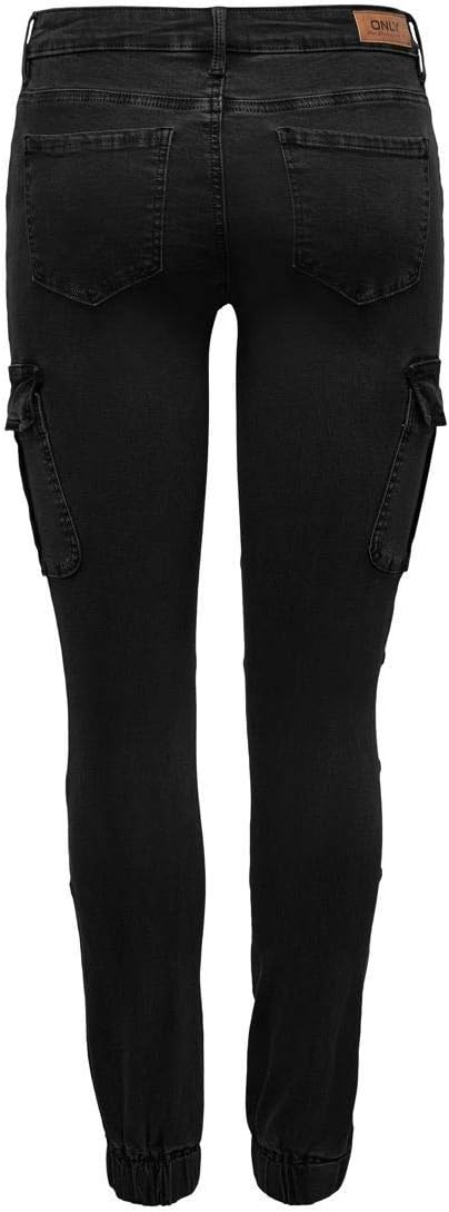 Detalle de ONLY Cargo Trousers ONLMISSOURI Slim Fit Cargo: pantaloni cargo lunghi al polpaccio con tasche multiple