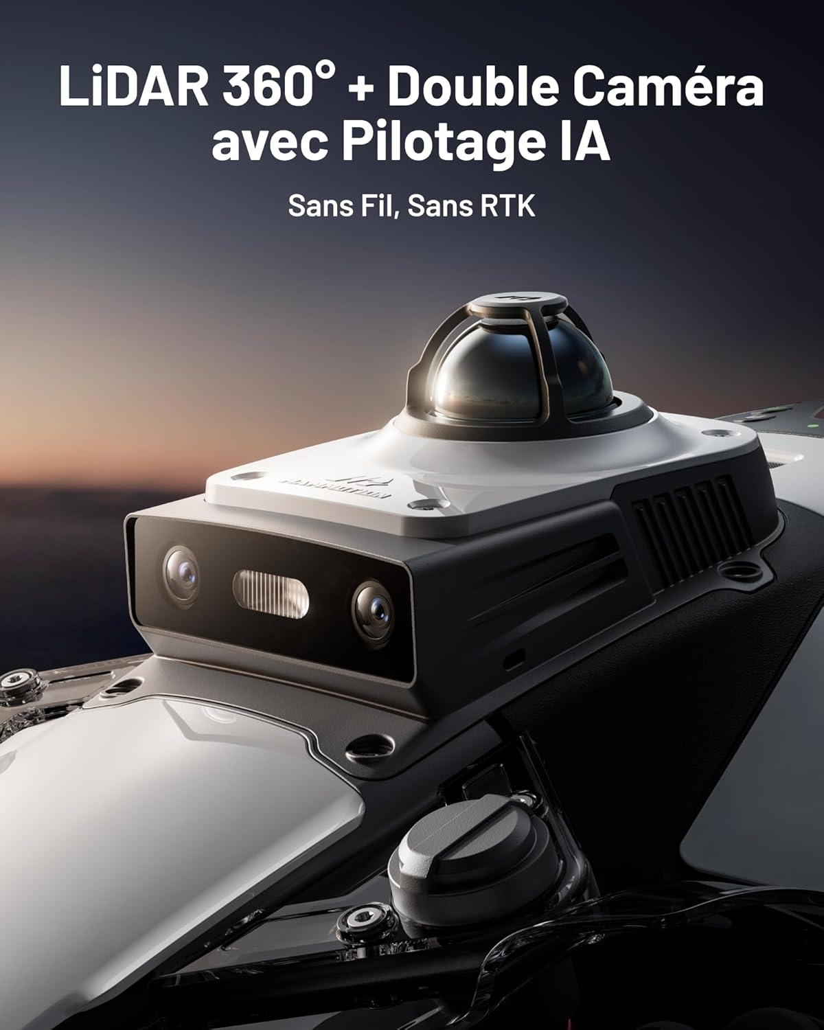 Thumbnail 1 de MAMMOTION LUBA Mini 2 AWD 1500 – Robot Tondeuse sans Fil avec Mini Garage et Nettoyage, 360° LiDAR, IA et Multi-zones