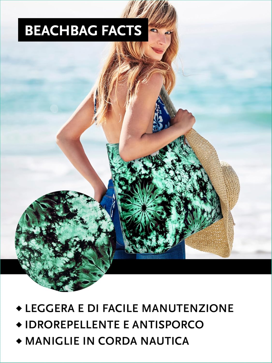 Thumbnail 3 de Borsa DonDon Grande da spiaggia 58 cm