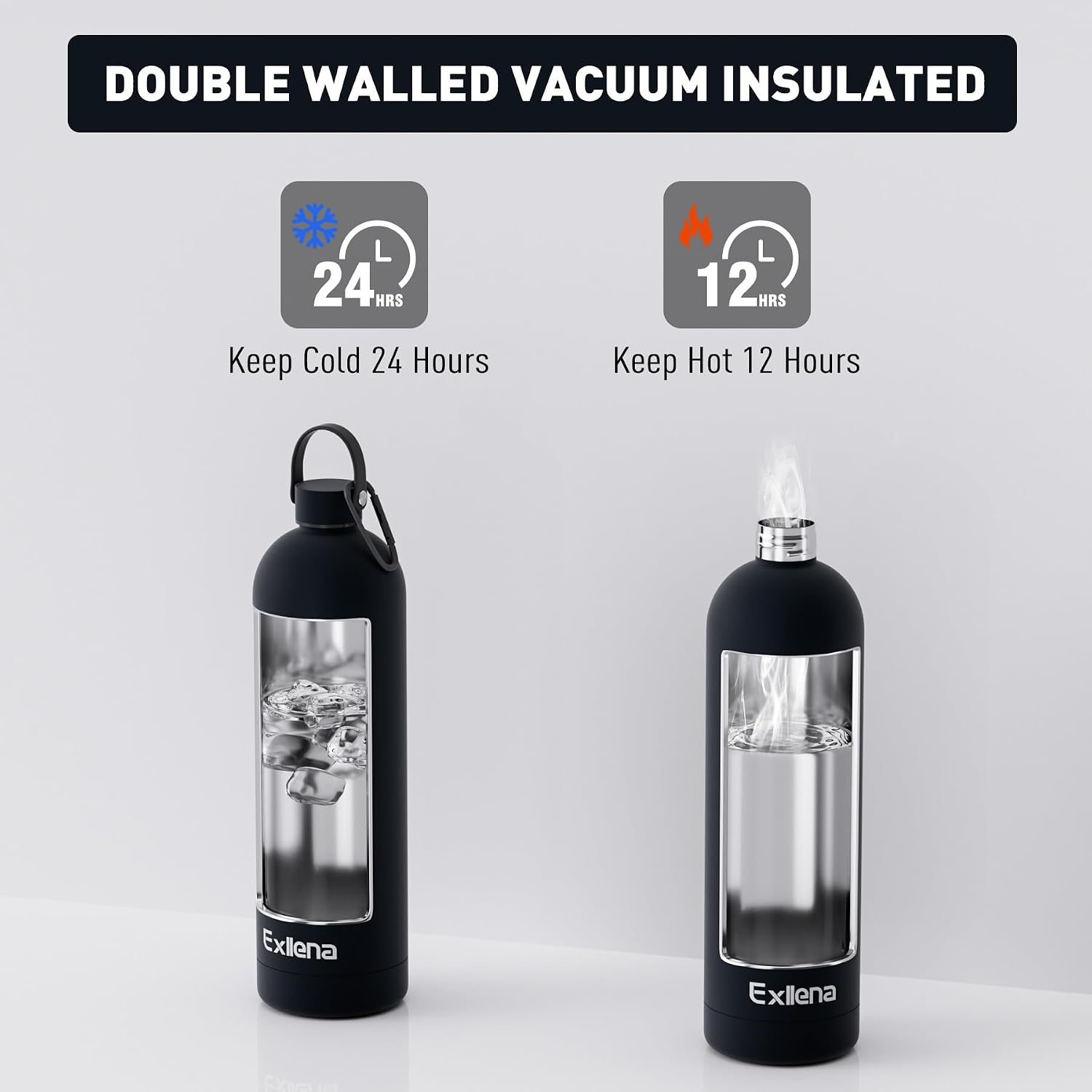 Detalle 2 de Exllena 1.5 L insulated stainless steel water bottle 🚰