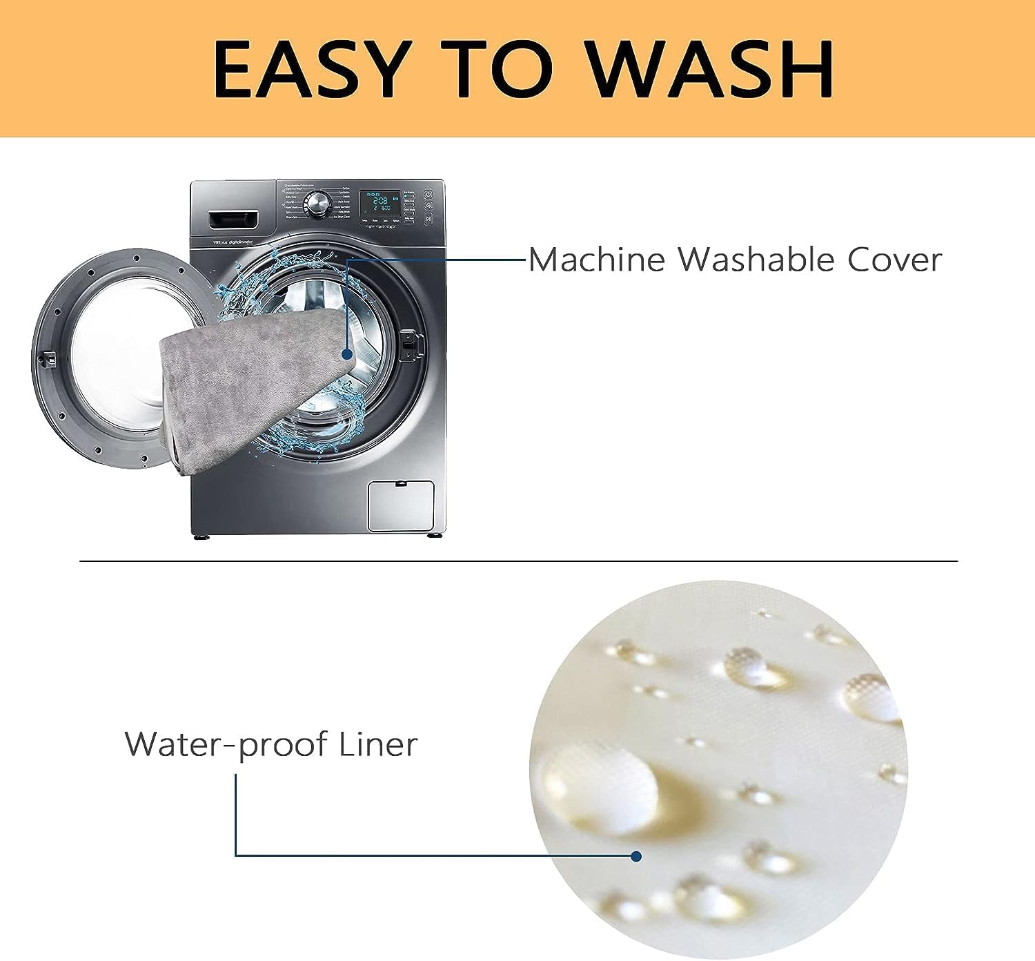 Thumbnail 3 de EMPSIGN Coussin Chien Réversible 104x71x7,6cm