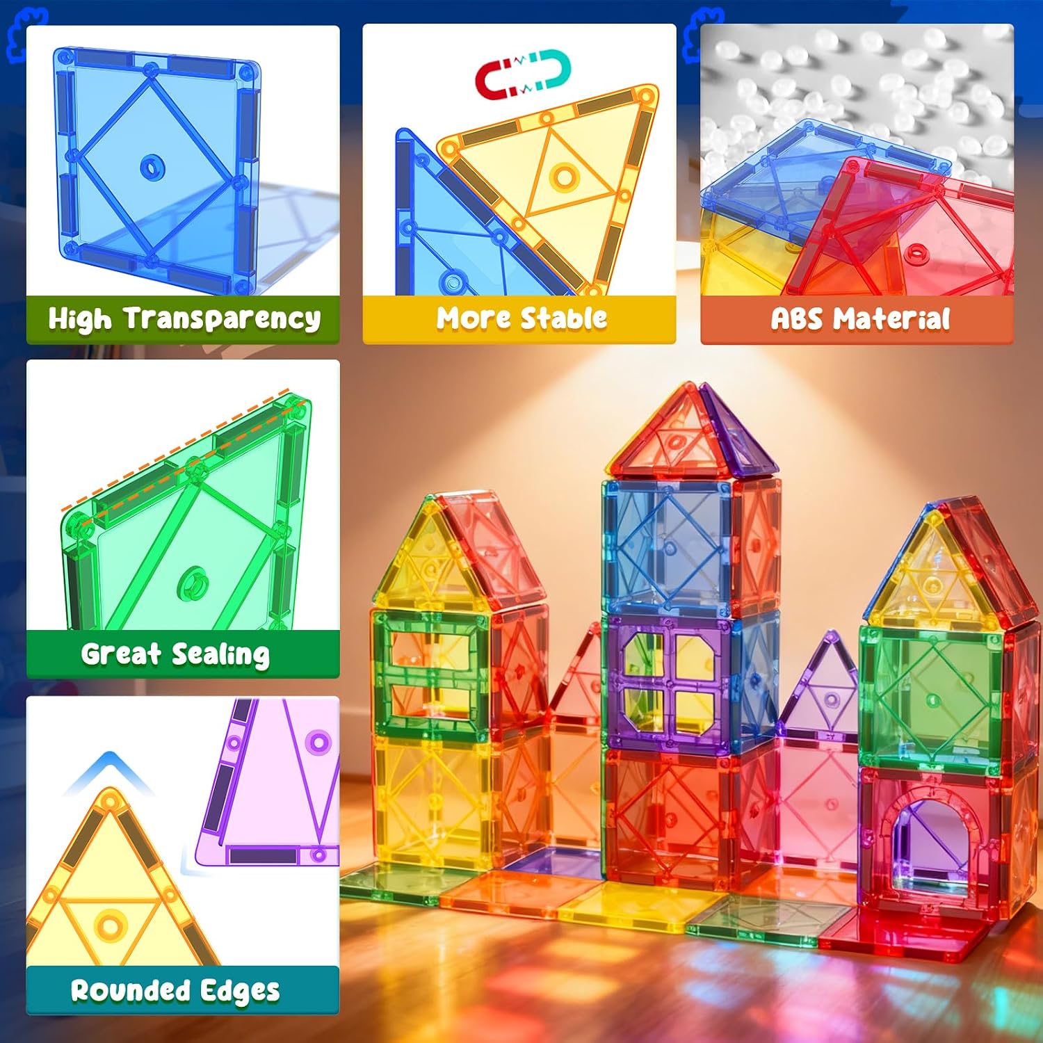 Thumbnail 6 de Soyee Magnetic Tiles STEM Toys for Ages 3–12 🧩