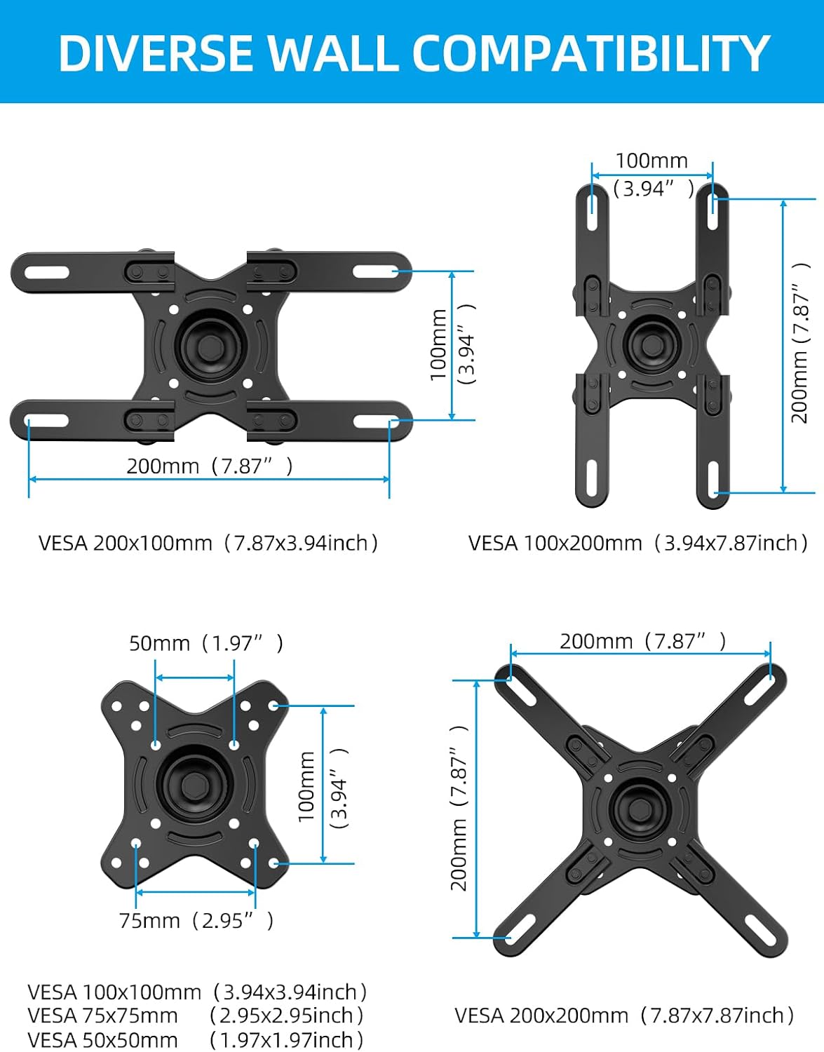 Thumbnail 6 de HOME VISION TV wall bracket 55.6cm extension