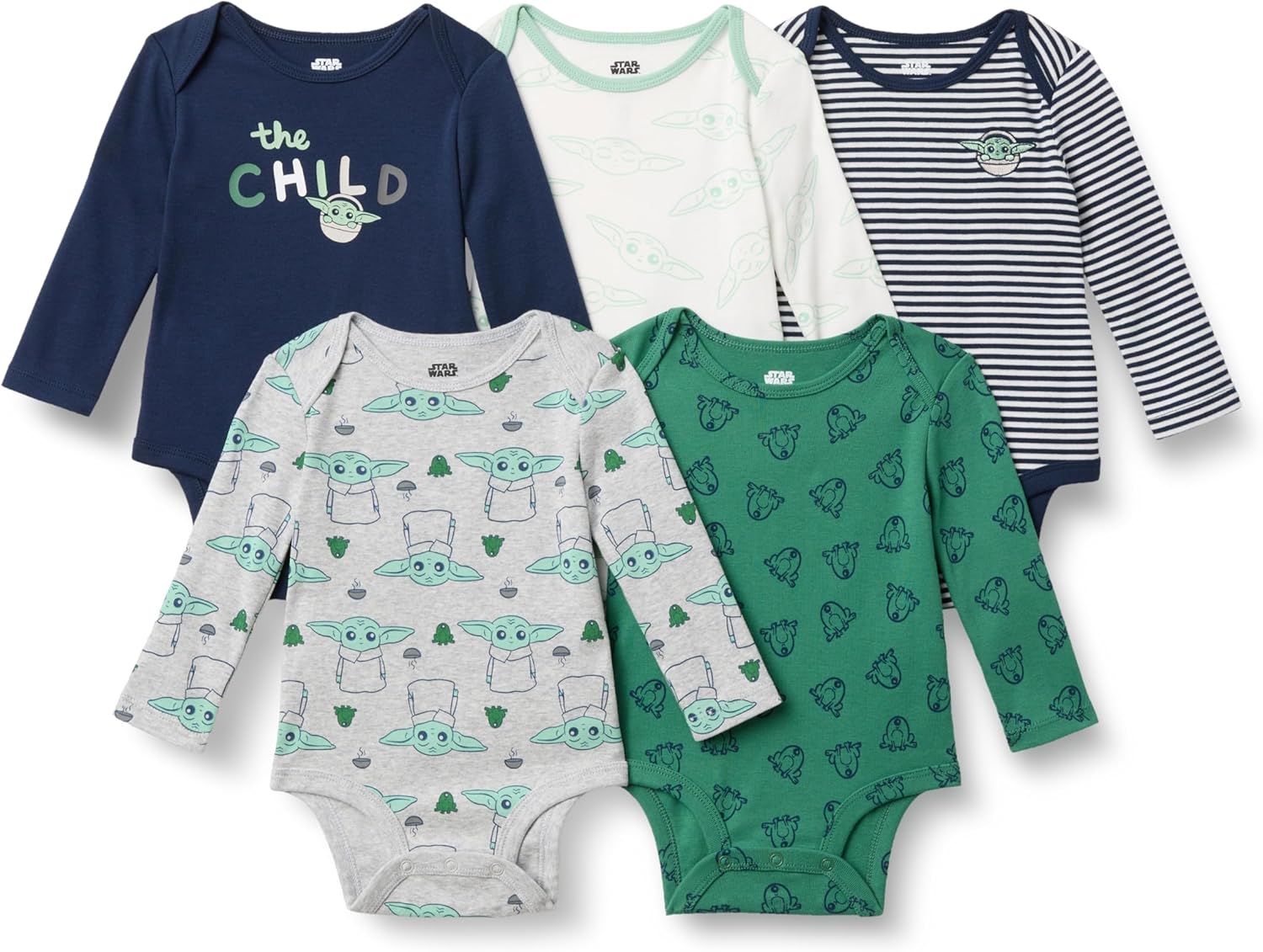 Amazon Essentials Long-Sleeve Bodysuits for Baby 👶