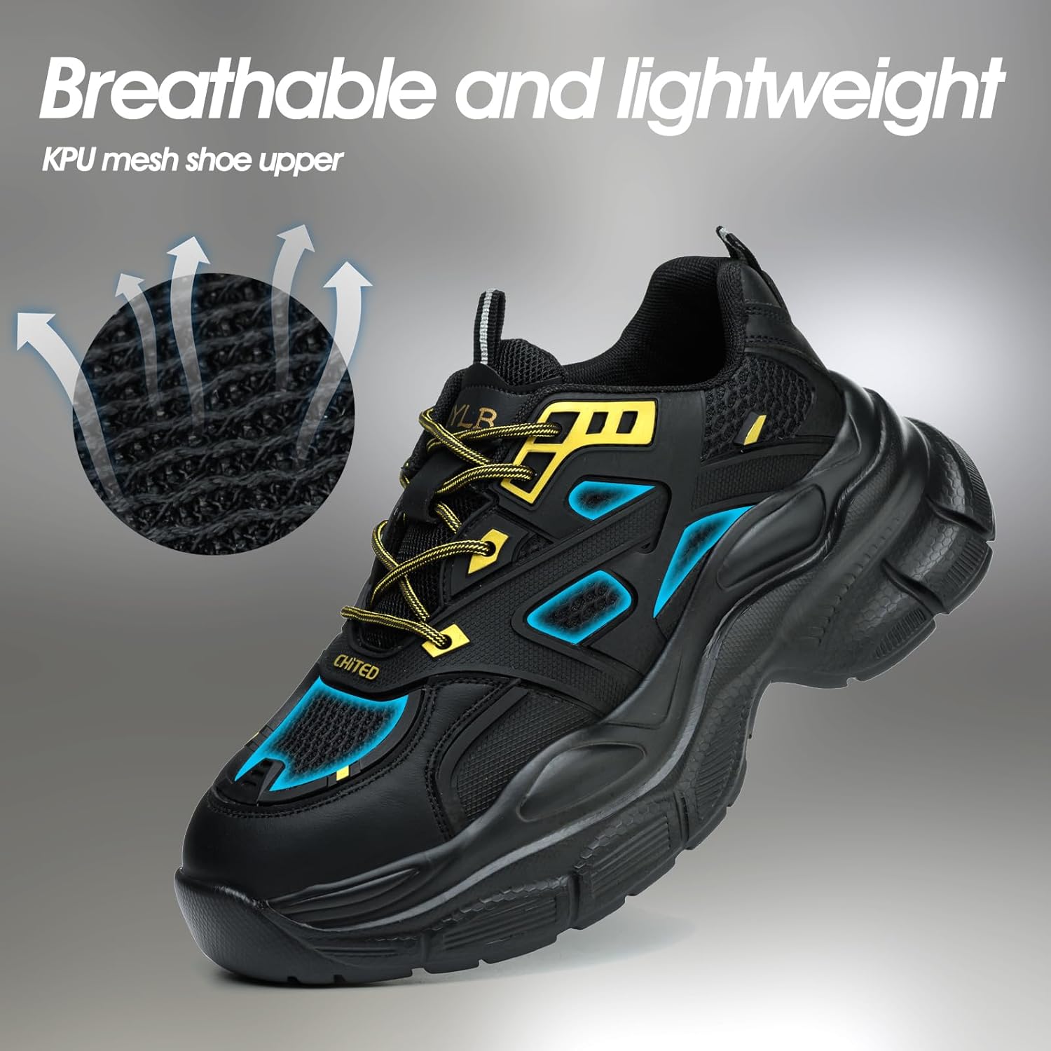 Thumbnail 5 de Gugifcto Scarpe antinfortunistiche donna con punta in acciaio e suola antiscivolo (EU 36-42)