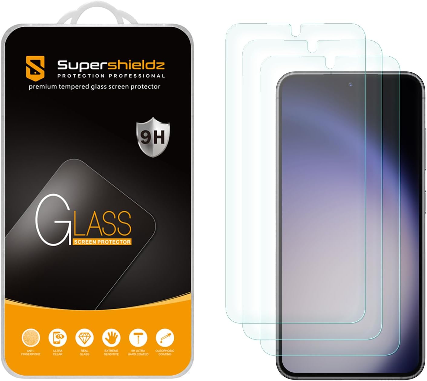 Thumbnail 6 de Supershieldz Galaxy S25 FE 3-Pack Tempered Glass