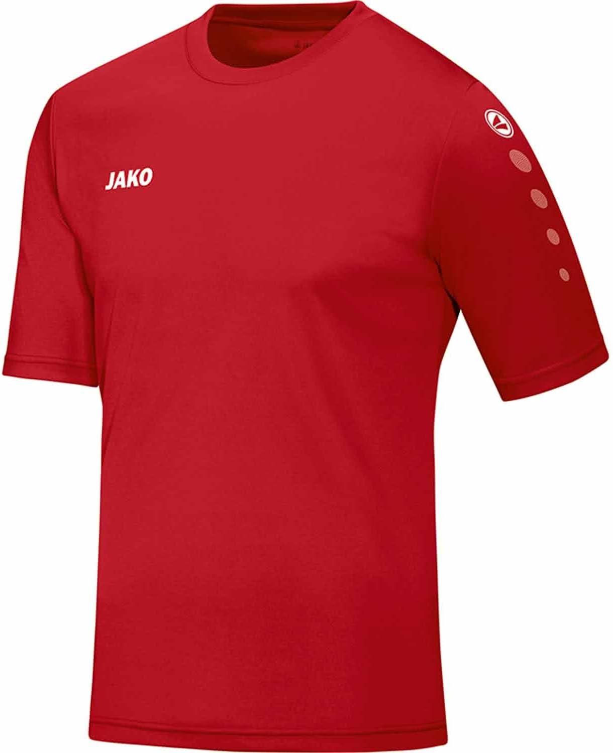 Detalle de JAKO Herren Fußballtrikot Team KA, schwarz, XL – robustes Kurzarm-Trikot für Training und Lauf