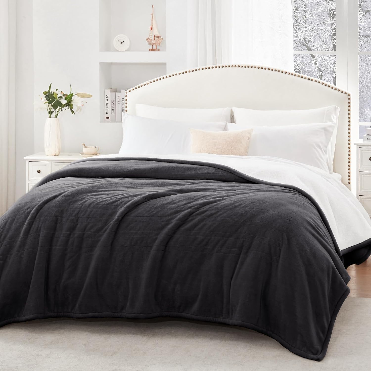 Thumbnail 6 de Sealy KTHB-QATVS-T Electric Heated Blanket, Twin Flannel and Sherpa