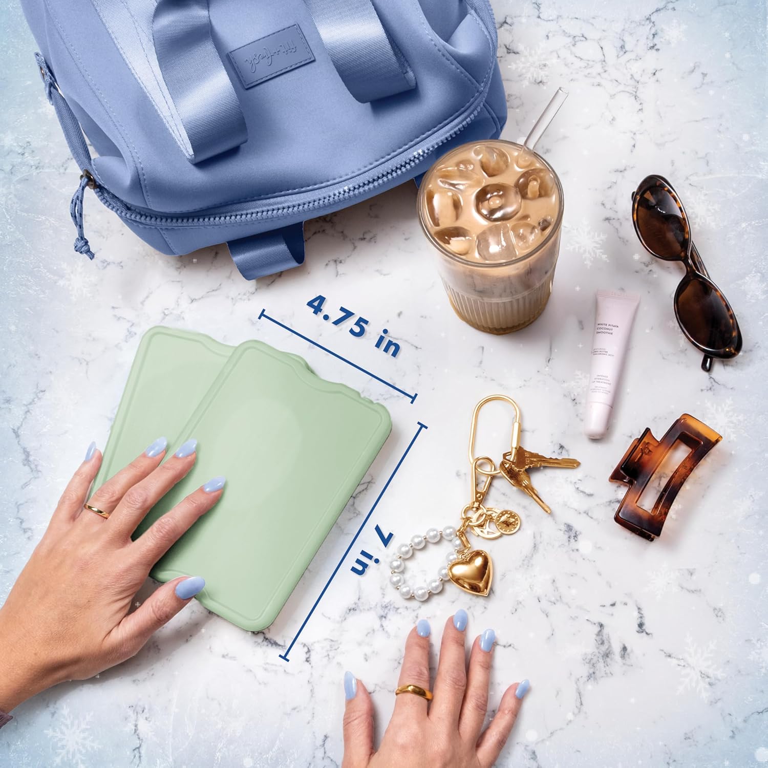 Thumbnail 4 de Fit & Fresh Cool Coolers XL Slim Ice Packs (4-Pack), Quick Freeze Reusable Lunch Cooler Ice Packs, Sage