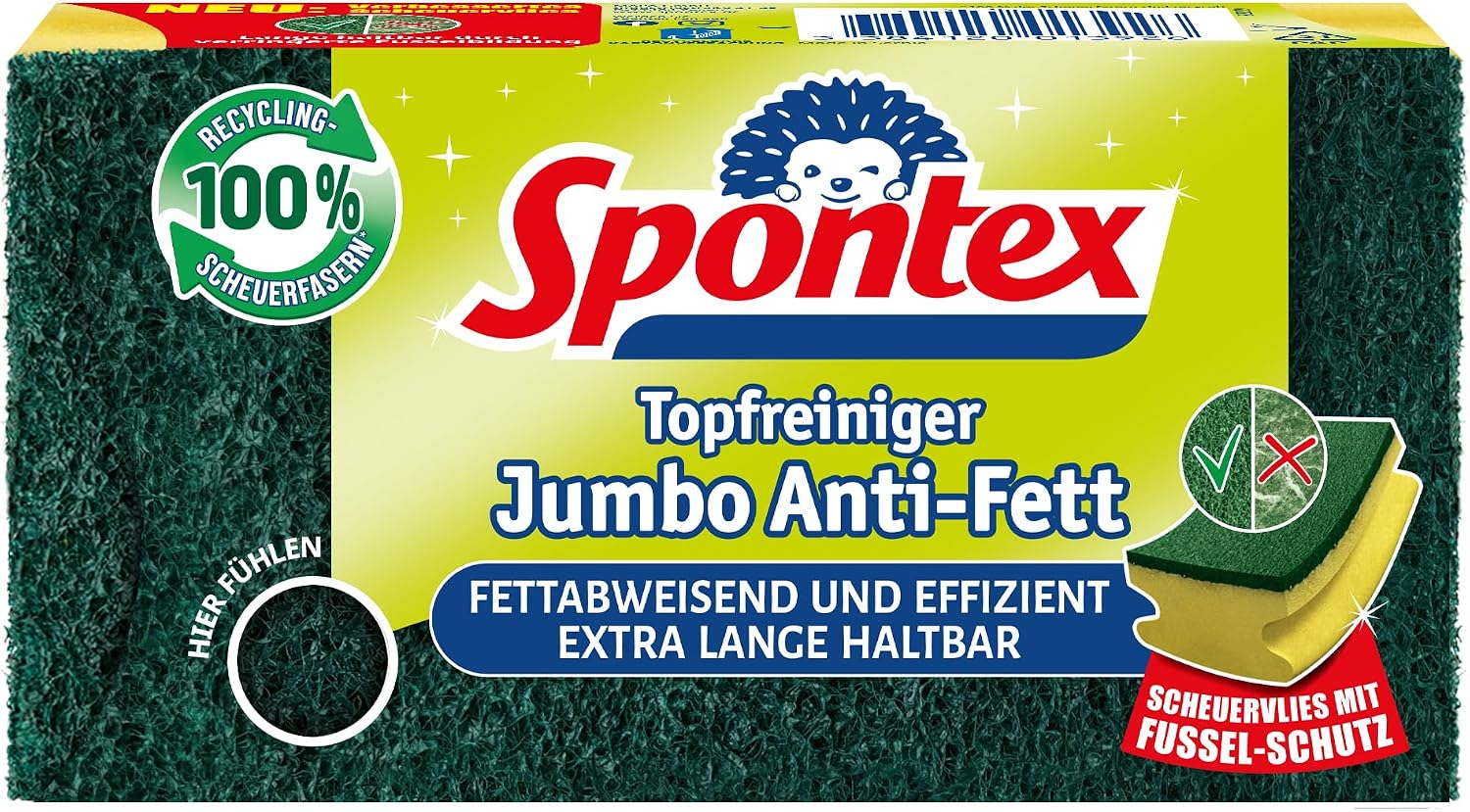 Thumbnail 1 de Spontex Jumbo Anti-Fett Topfreiniger