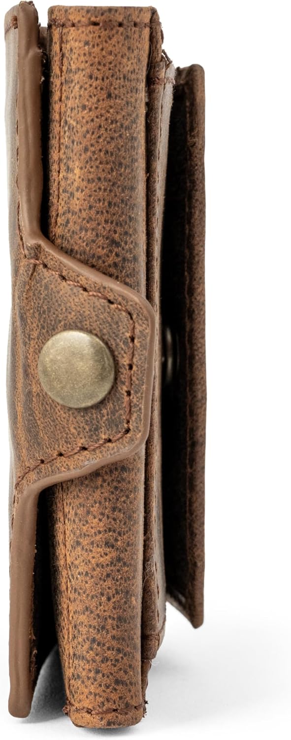 Thumbnail 5 de Berliner Bags Vintage Slim Wallet Hamburg Leder-RFID-Miniportemonnaie für Herren – Braun
