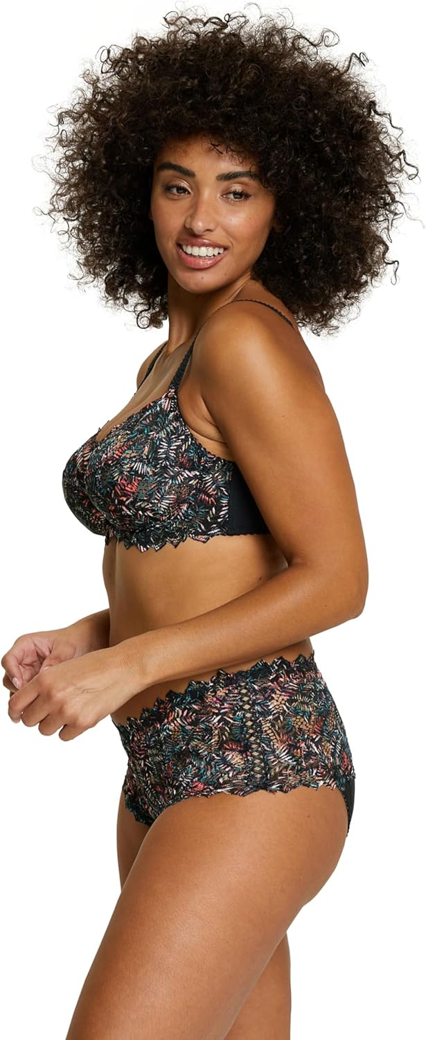 Thumbnail 3 de Sans Complexe Soutien-Gorge Armatures Arum Mosaic (Imprimé Fleurs Rouge Perse)