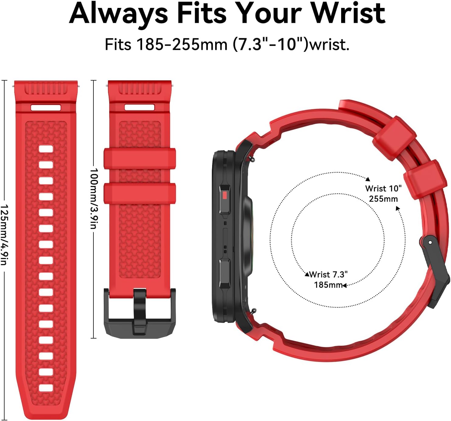 Thumbnail 5 de OVERATEP 24 mm Silicone Strap for Garmin Venu X1