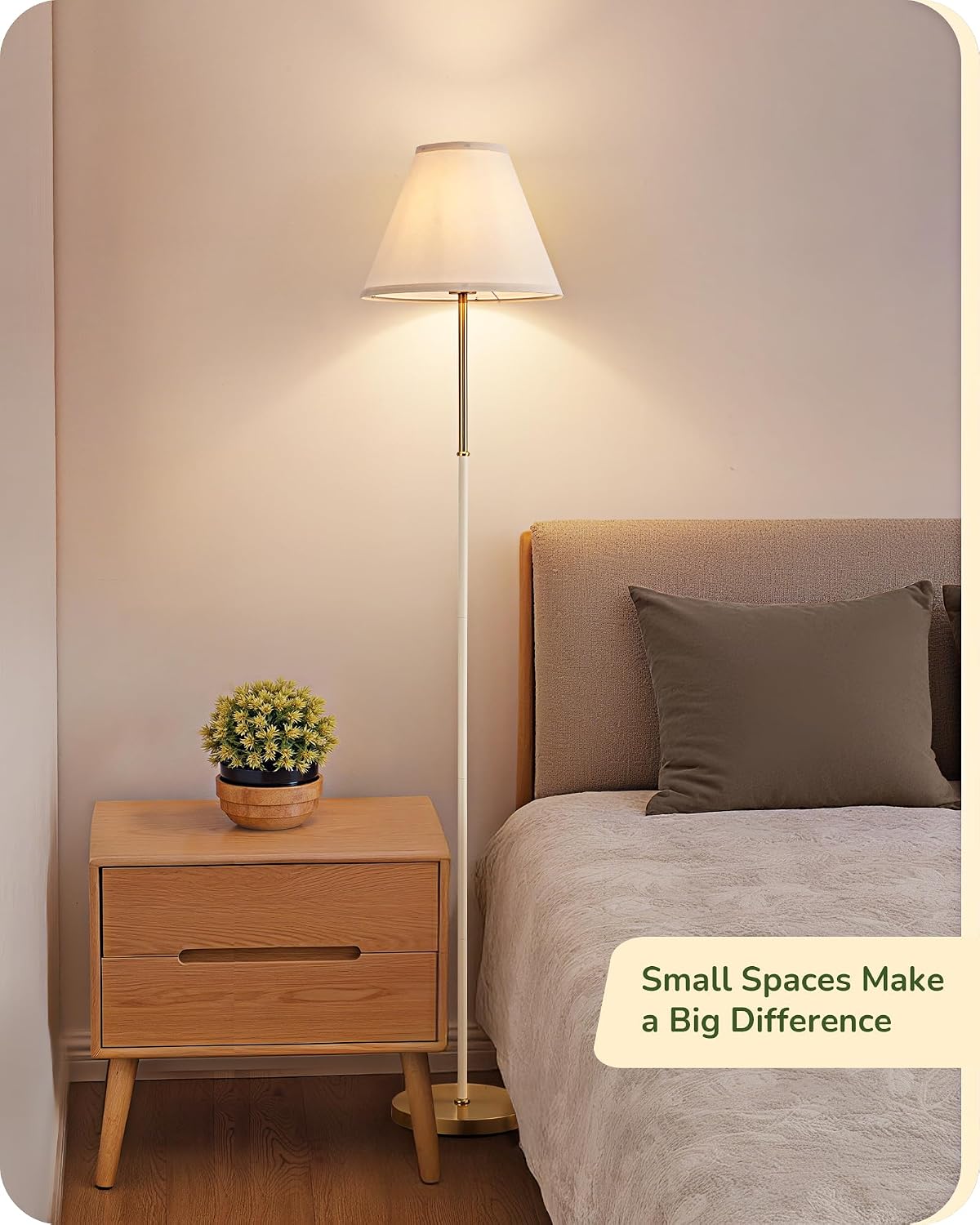 Detalle 2 de EDISHINE Retro Floor Lamp 2700K LED