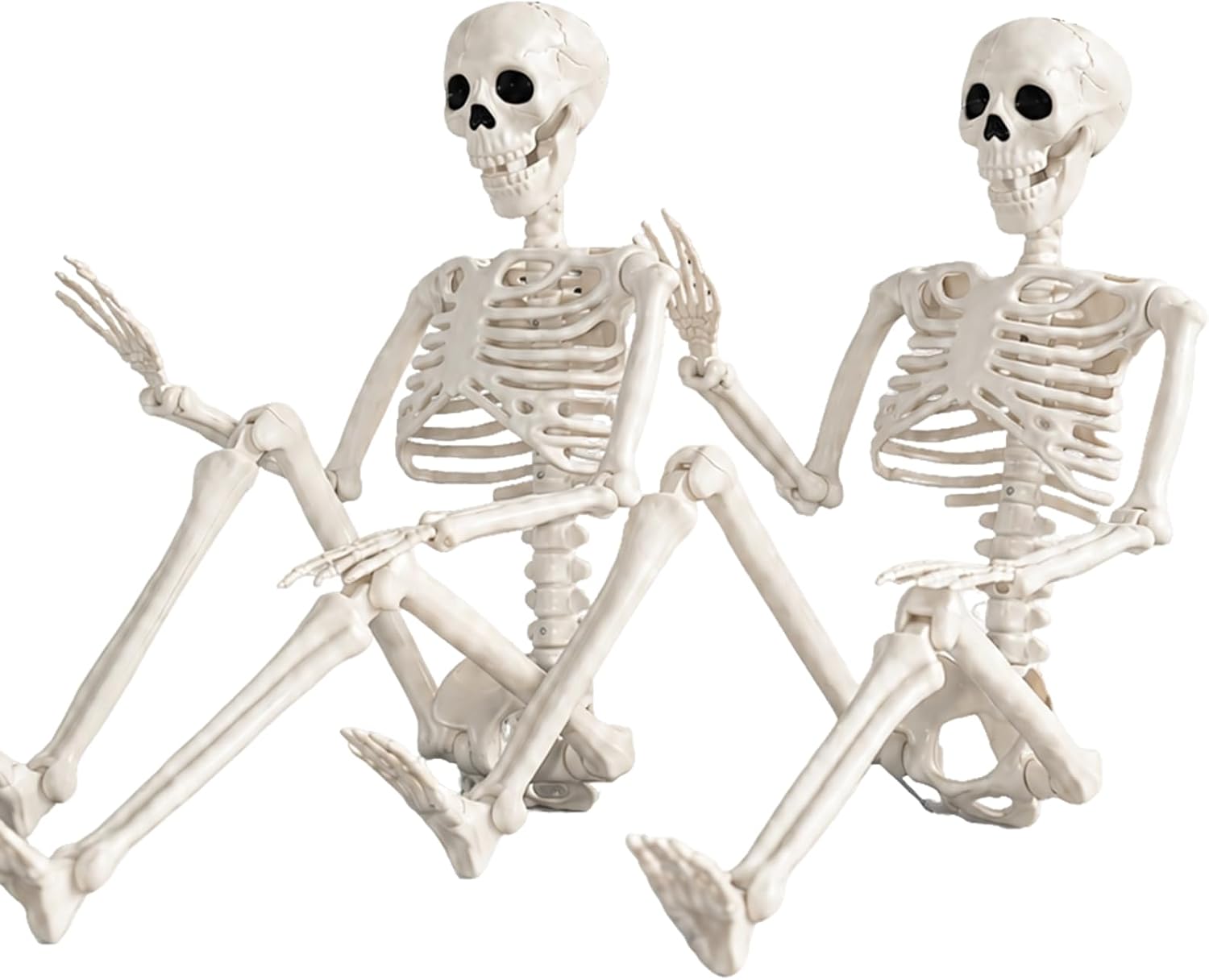 Detalle de Abakuku GJ 2-Pack 36-Inch Halloween Skeleton Decorations with Movable Joints