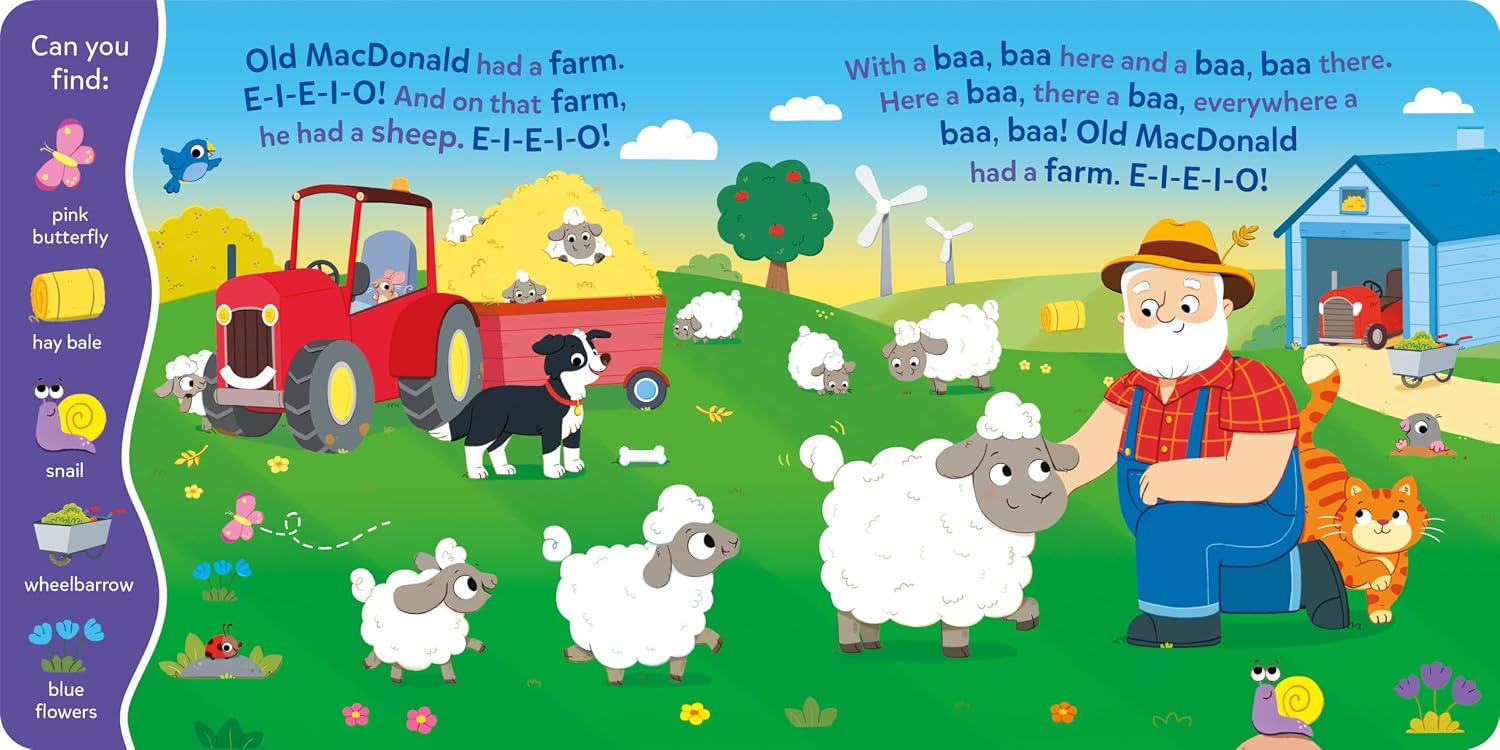Thumbnail 4 de Kidsbooks Publishing Search & Find: Old MacDonald 6-Button Sound Book