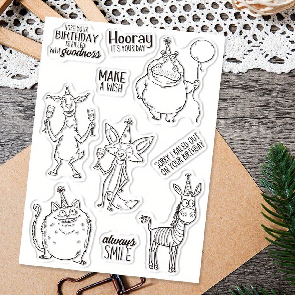 Detalle de LZBRDY Clear Stamp and Metal Die Set