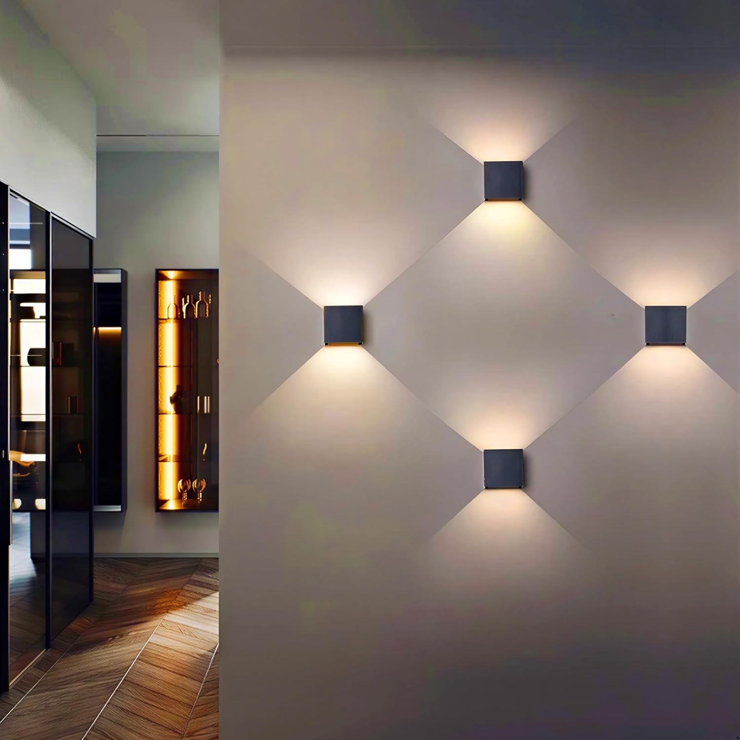 Thumbnail 6 de OOWOLF LM-CA8-LL9YB2US Wall Sconces, IP65, G9, 3000K, Set of 2