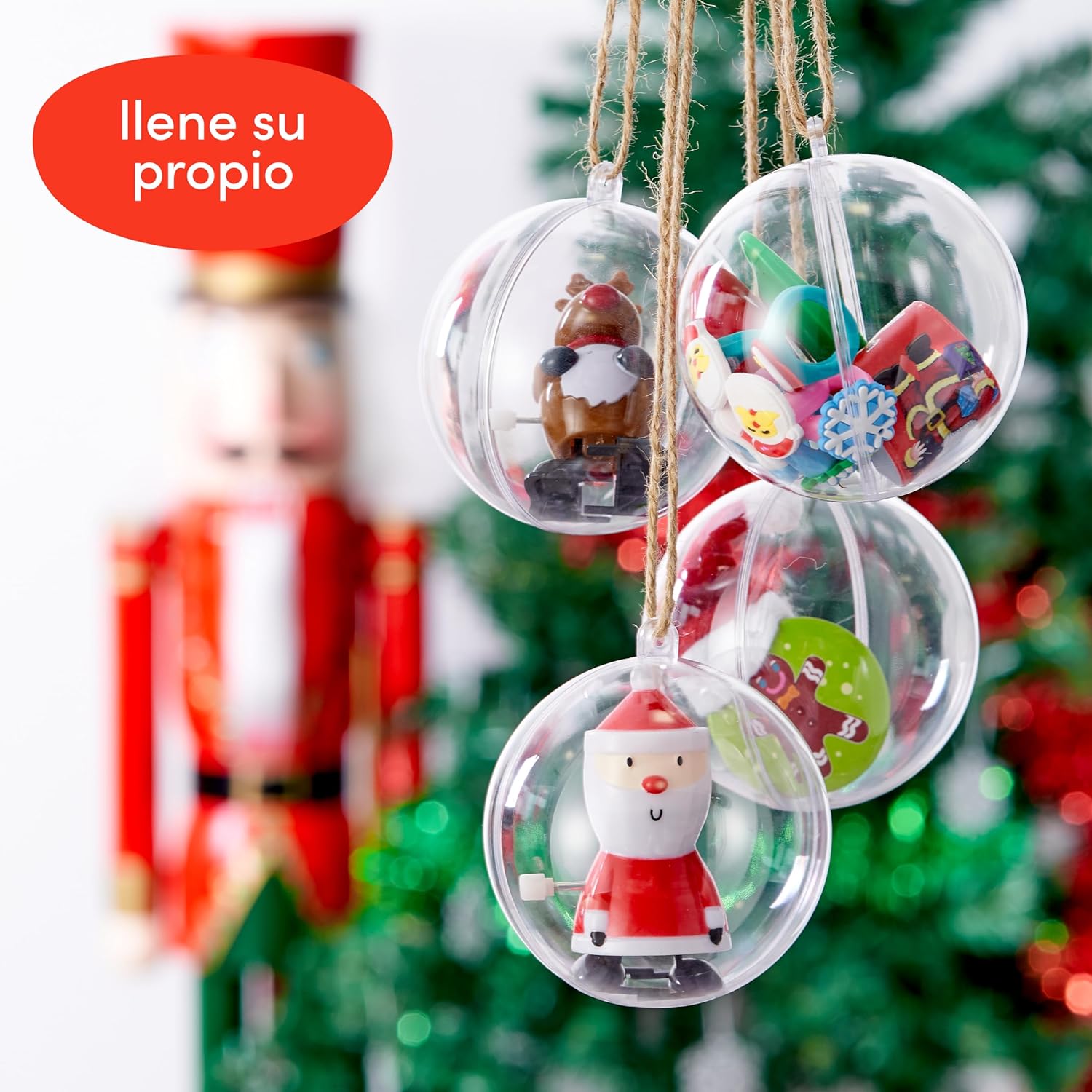 Thumbnail 2 de THE TWIDDLERS 48 Bolas de Navidad Transparentes 🎄 Decoración DIY