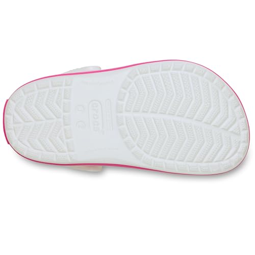 Detalle de Crocs Crocband Clog K para niños (Unisex) Blanco Rosa Crush 28/29 EU