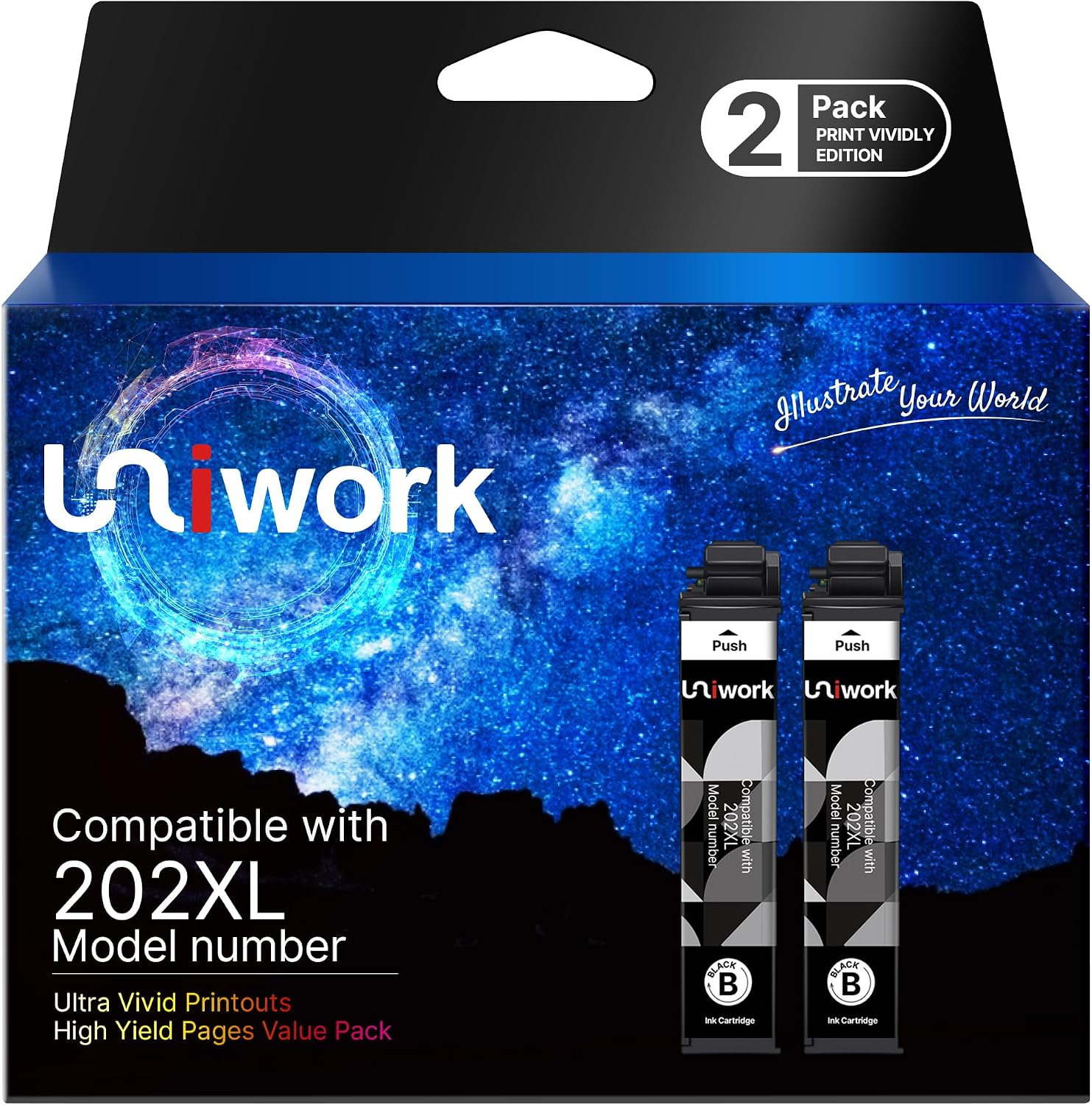 Detalle de Uniwork Replacement Ink Cartridges 202XL