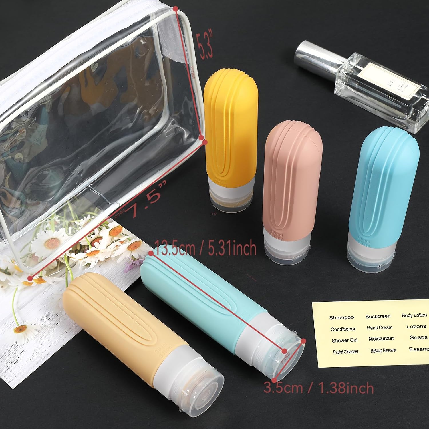 Thumbnail 5 de CHEODIN 5-Pack Travel Bottles 3oz