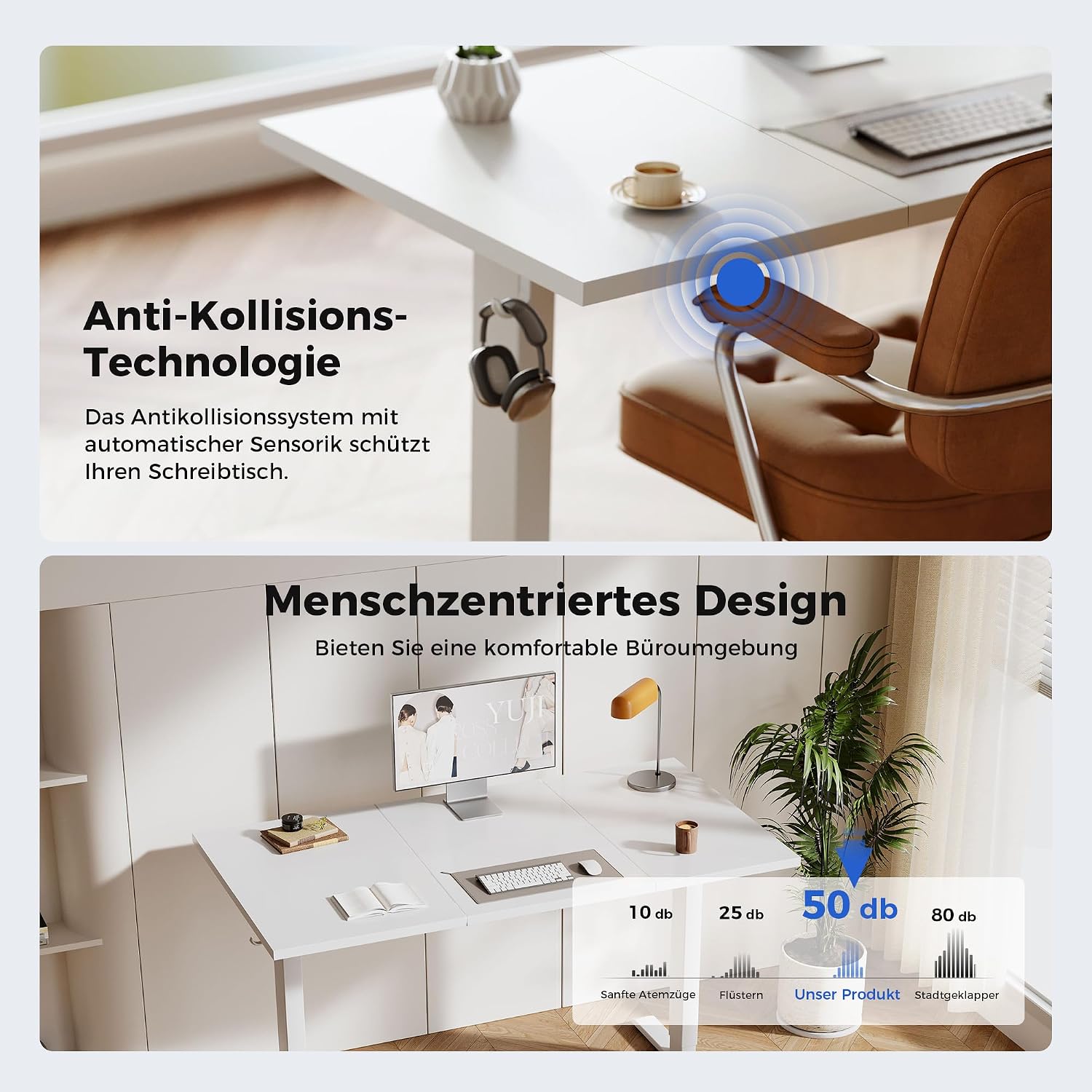 Thumbnail 3 de Agilestic Höhenverstellbarer Schreibtisch 120×60 cm, elektrisch