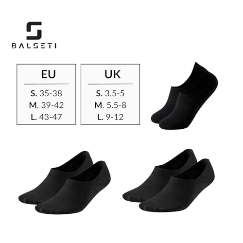 Detalle 2 de Balseti 6 pares de Calcetines Invisibles Pinkies para Hombre y Mujer