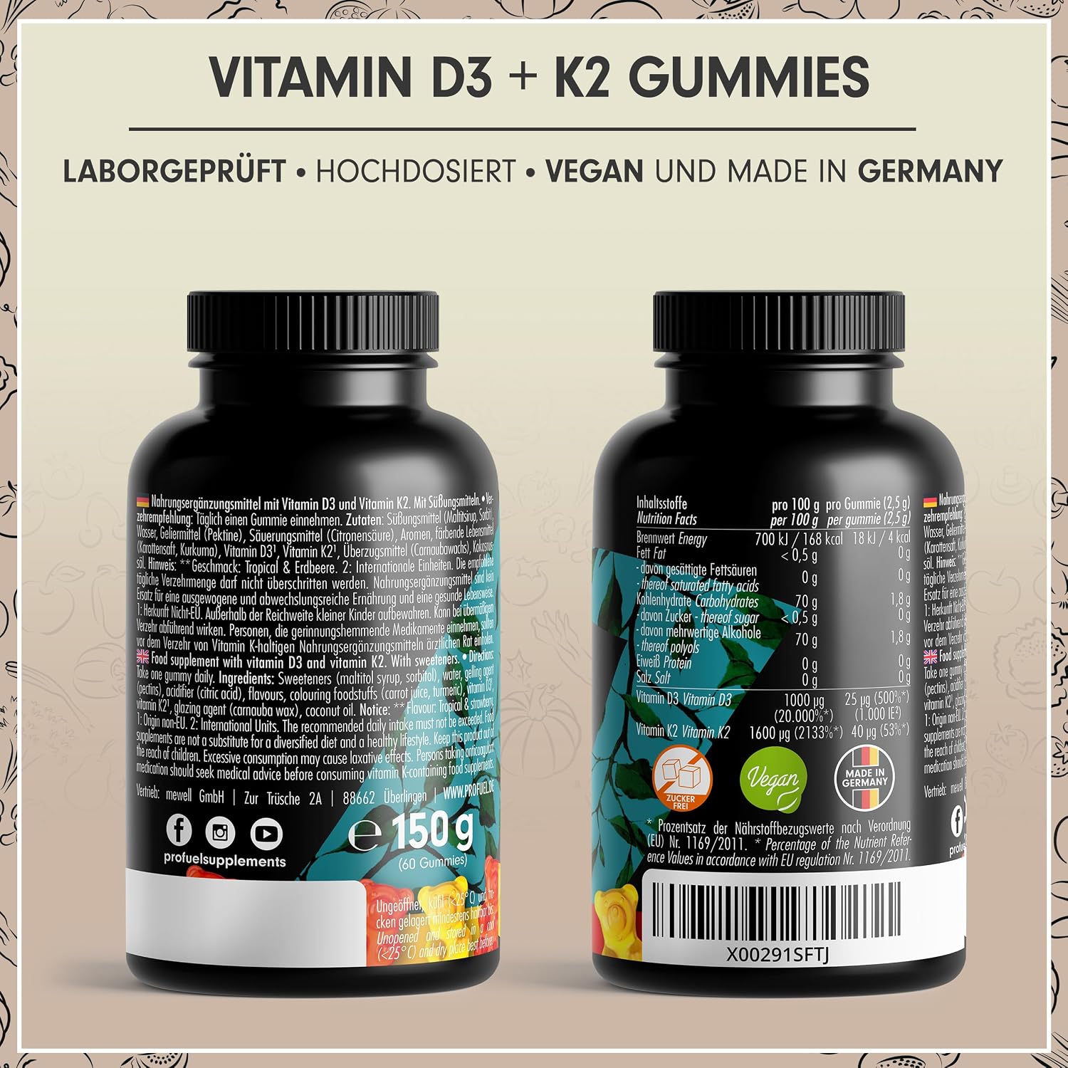 Thumbnail 5 de Vitamin D3 + K2 Gummies 60x