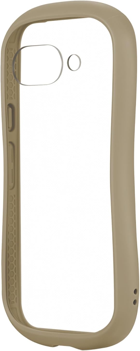 Detalle de LEPLUS ルプラス ViAMO fly LN-25SP1VMFGG Google Pixel 9a用耐衝撃ハイブリッドケース、グレージュ