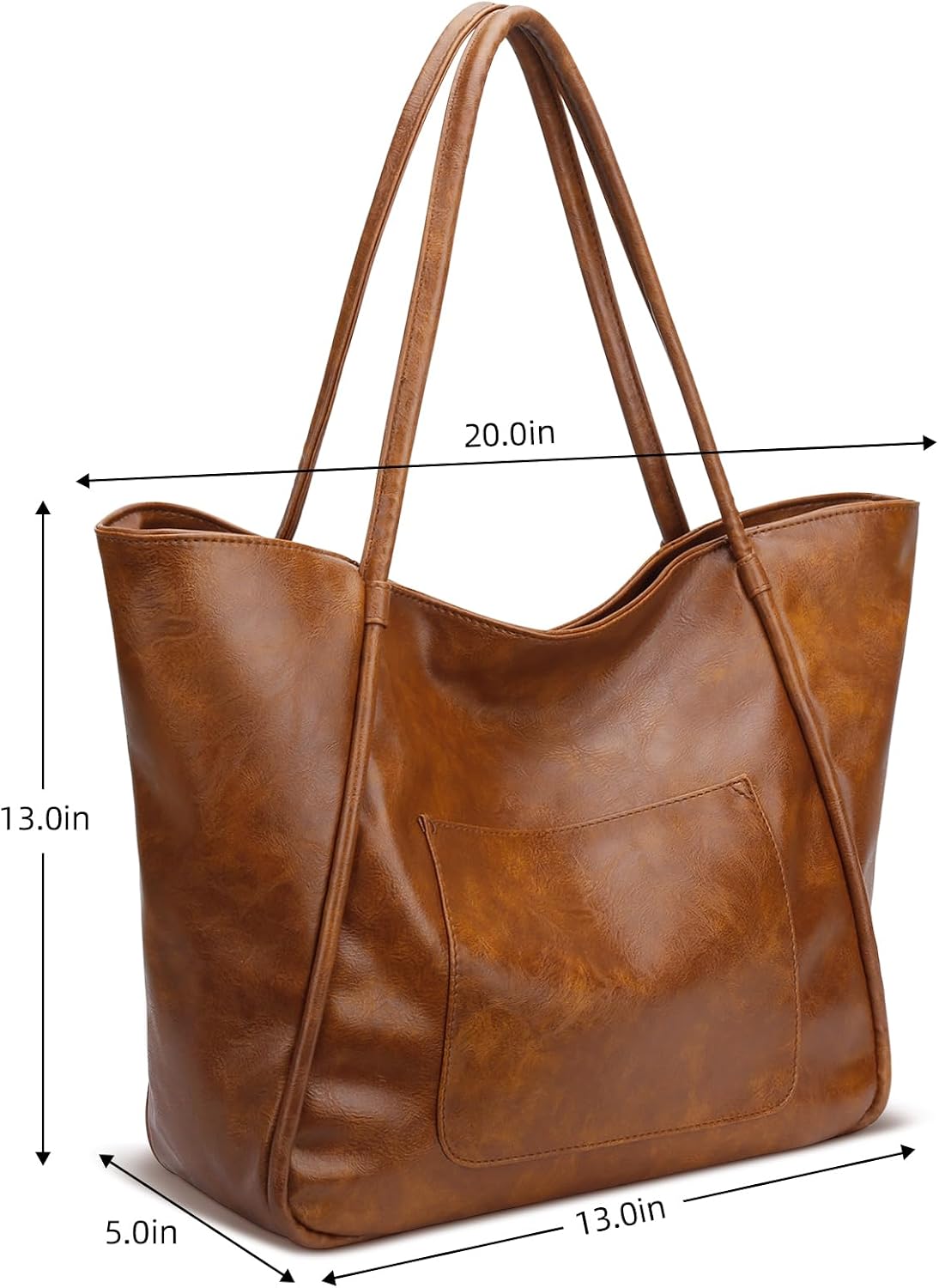 Detalle de KKXIU Women's Tote Bag in PU Leather