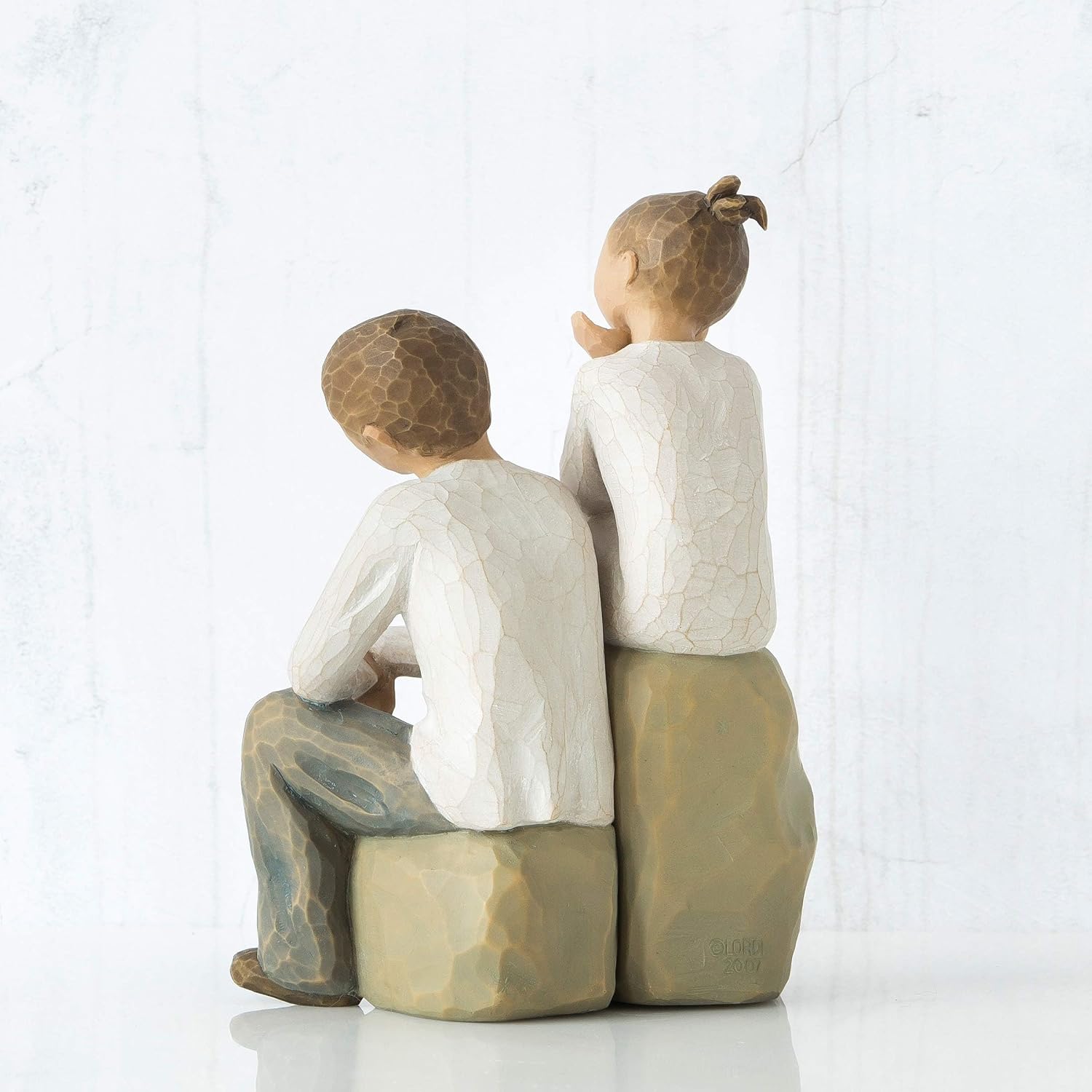 Detalle de Enesco 26187 Frère et Sœur — Figurine résine peinte à la main, 5 pouces