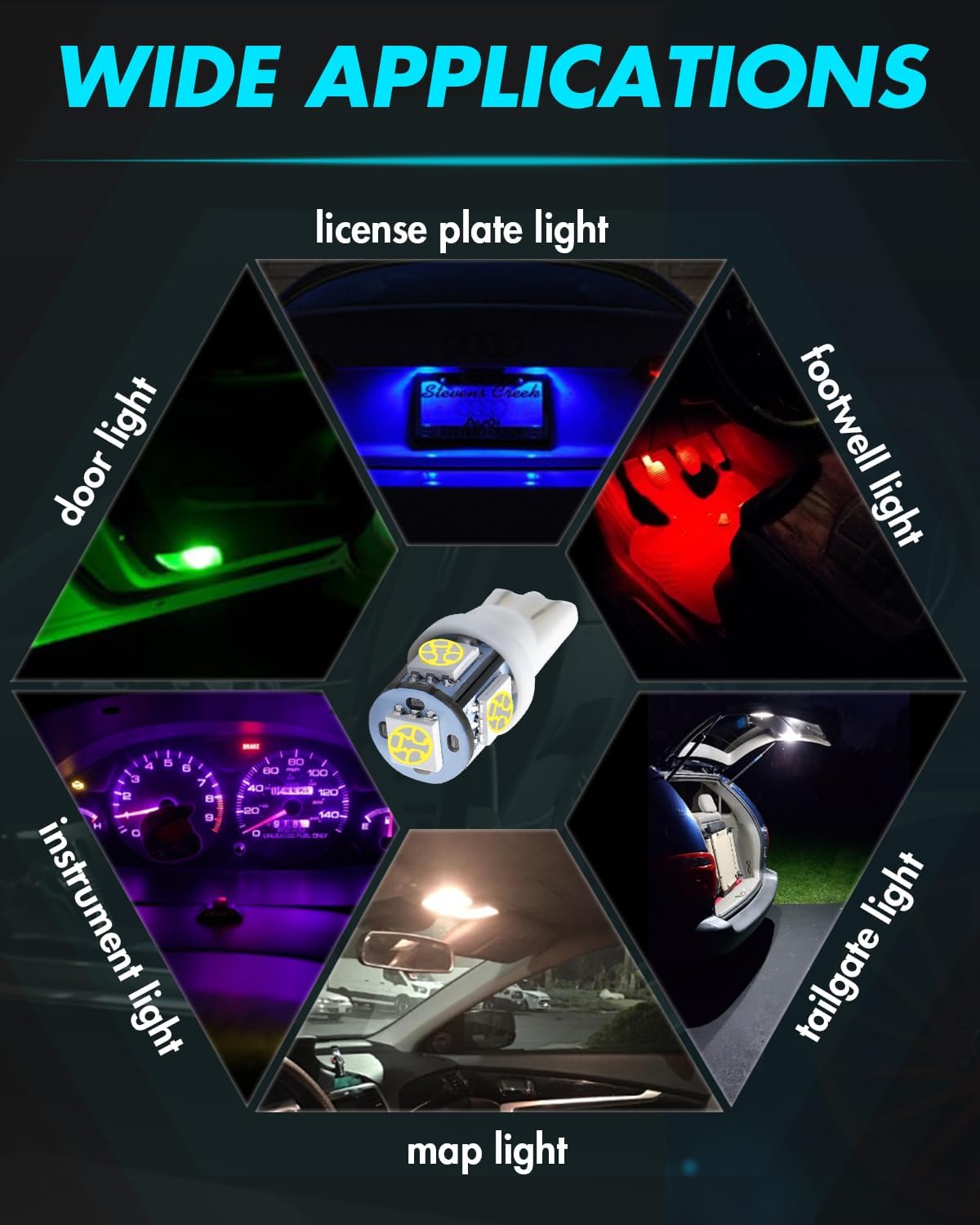 Thumbnail 5 de Alopee LED car interior bulbs 30-pack