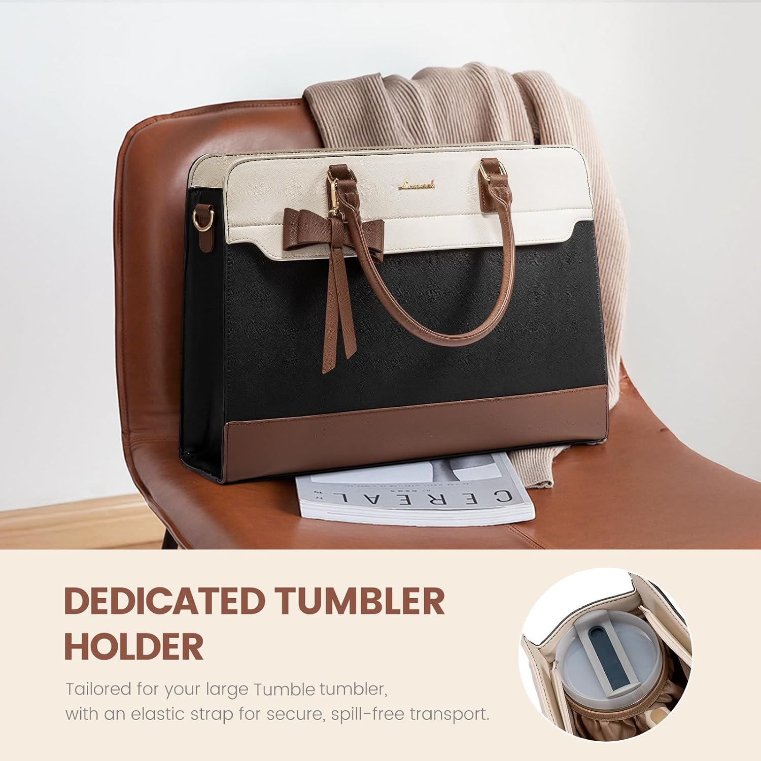 Detalle de LOVEVOOK Laptop Tote Bag 15.6 inch