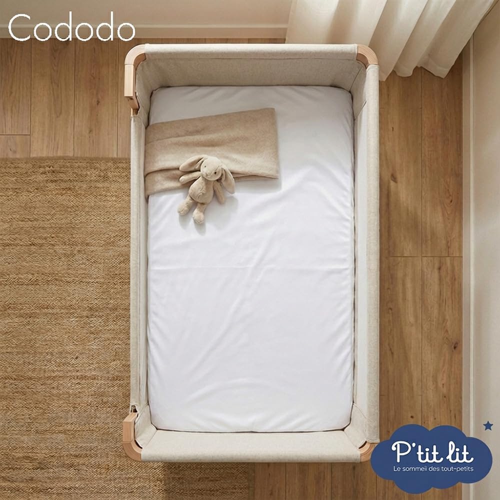 Detalle 2 de P'TIT LIT Protège Matelas CODODO 50x85 cm – Alèse bébé imperméable et silencieuse, lavable à 90°C