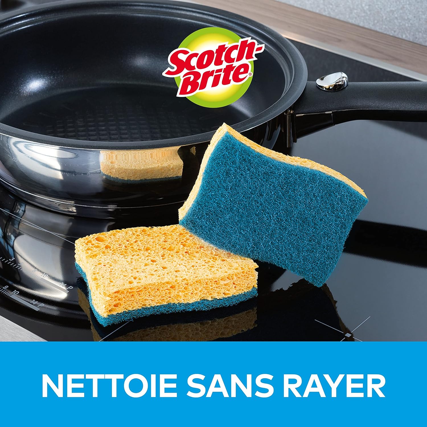 Thumbnail 3 de Scotch-Brite Delicate Éponge à Récurer en cellulose non rayante — 10 éponges absorbantes pour un nettoyage quotidien en douceur