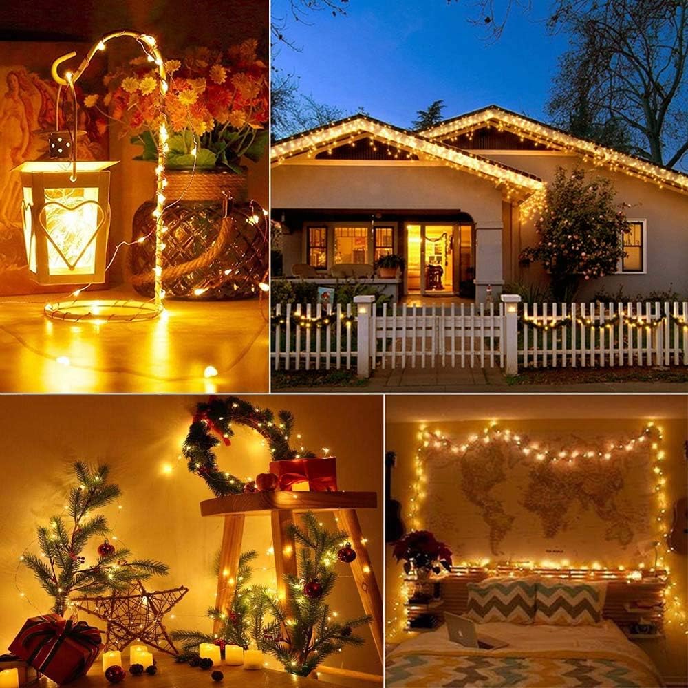 Thumbnail 5 de cshare Solar Lichterkette Außen 50 LED 5 m Warmweiß