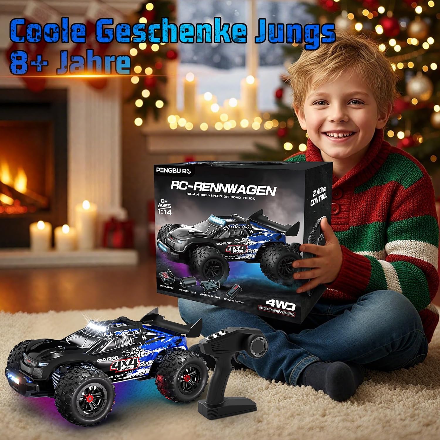 Thumbnail 6 de Ferngesteuertes Auto 40 KM/H 1/14 RC Truck