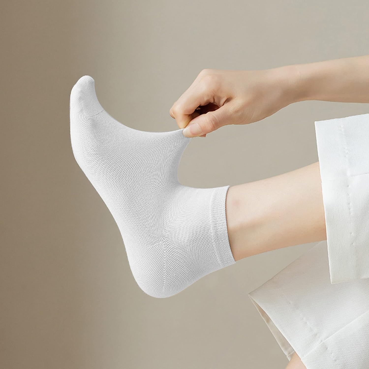 Thumbnail 2 de L&K-II Lot de 12 chaussettes basses socquettes femme multicolores en coton