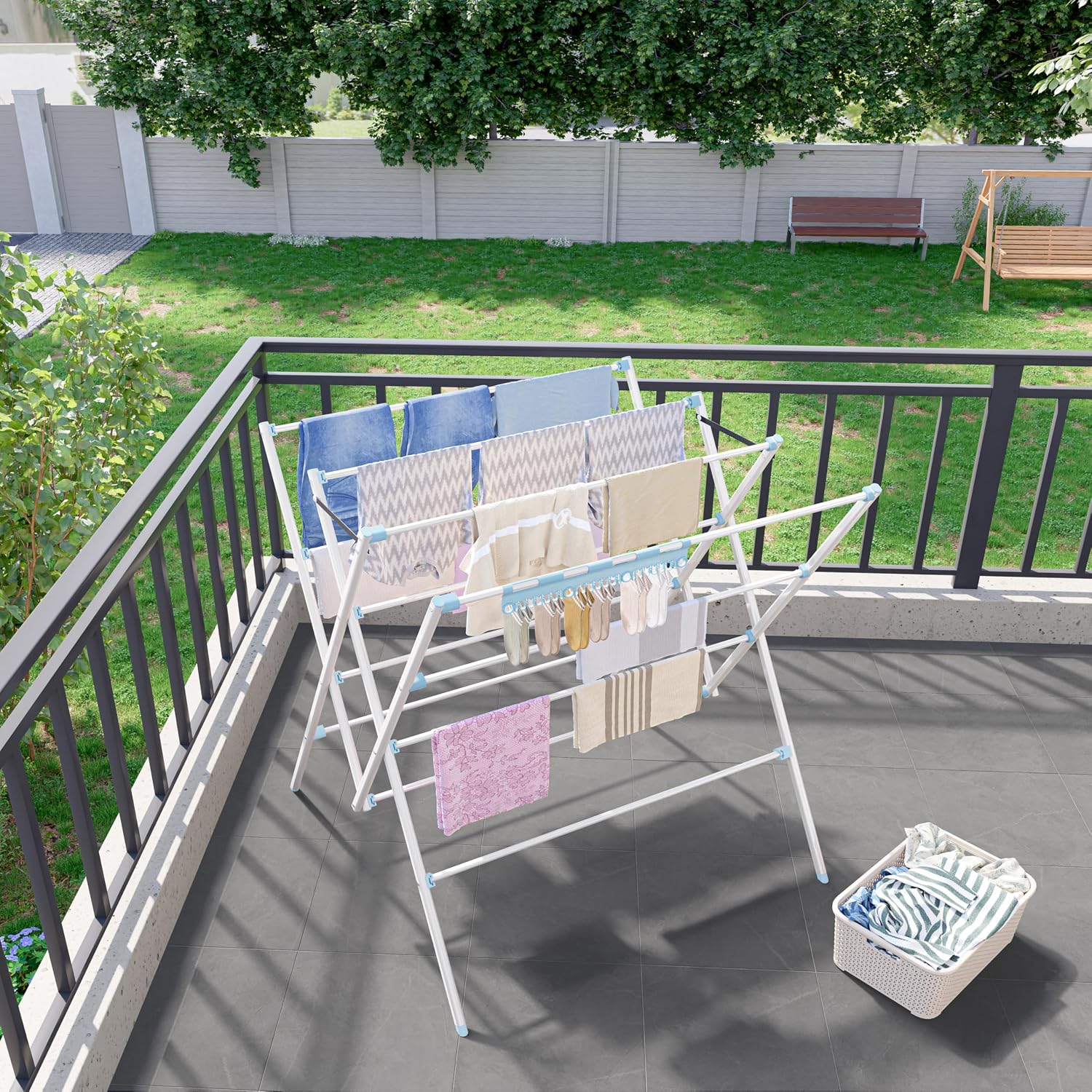 Thumbnail 6 de Clothes Drying Rack with 12 Poles