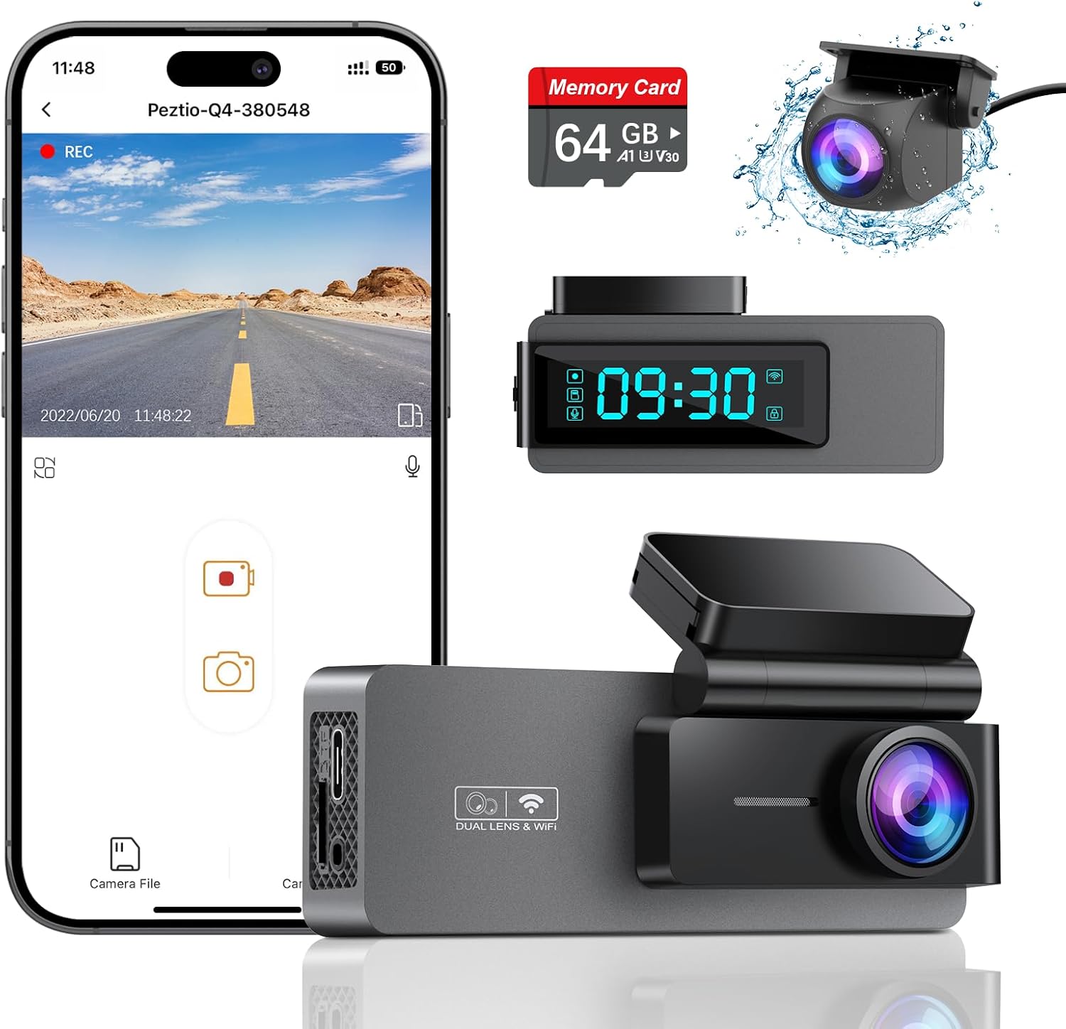Detalle de ARIFAYZ Q4 Dash Cam 4K