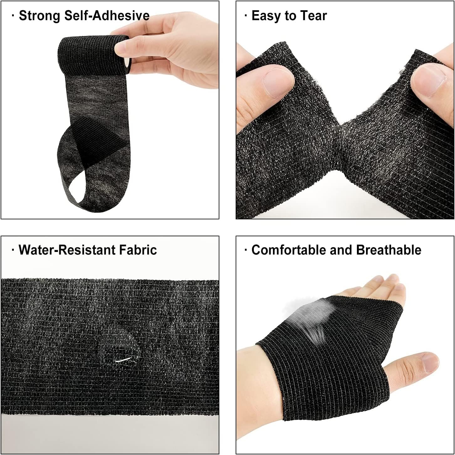 Detalle de BILGETA Selbstklebender Verband 8 Rollen 7,5 cm