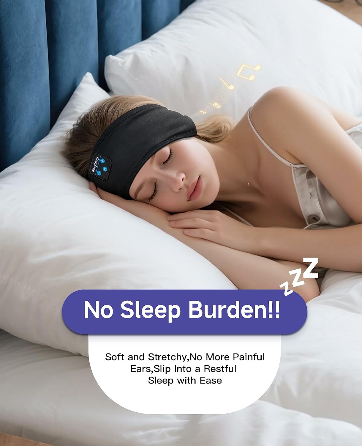 Detalle de Perytong Sleep Headphones, 2-Pack